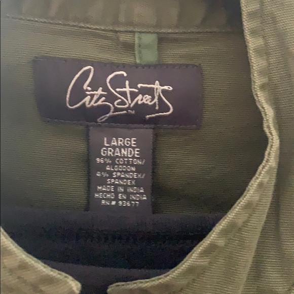 City streets cropped green jacket large - Picture 6 of 9